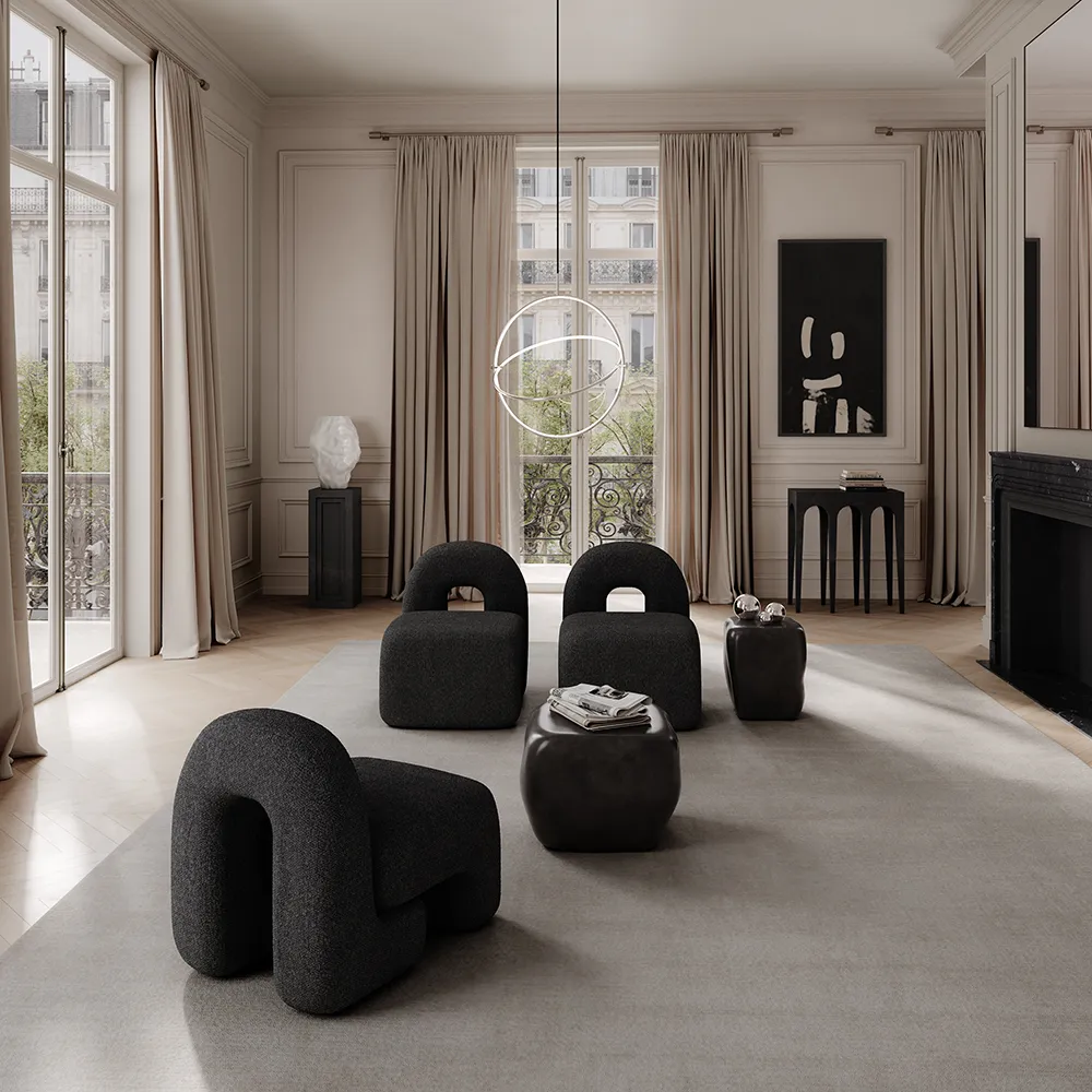 Daiku Lounge Lenestol - Dyp Taupe