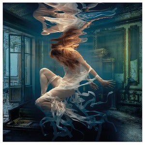 Veggpynt Lost Piano 100 x 100 cm Artwood