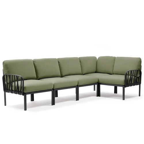 Komodo 5 hjørnesofa Anthracite - Giungla Sunbrella