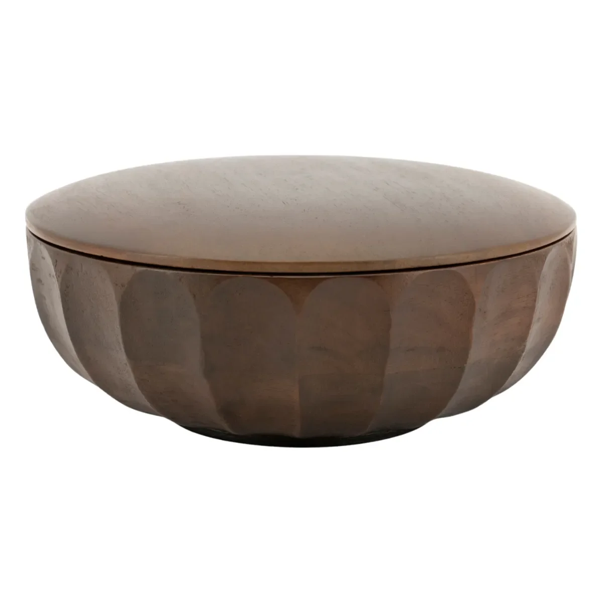 Storage bowl Yori large 19x19x9 cm Mangotre dark brown