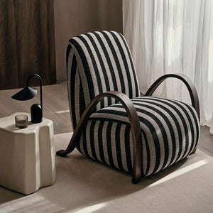 Buur Lenestol Louisiana - Dark Stained/Sand Bl