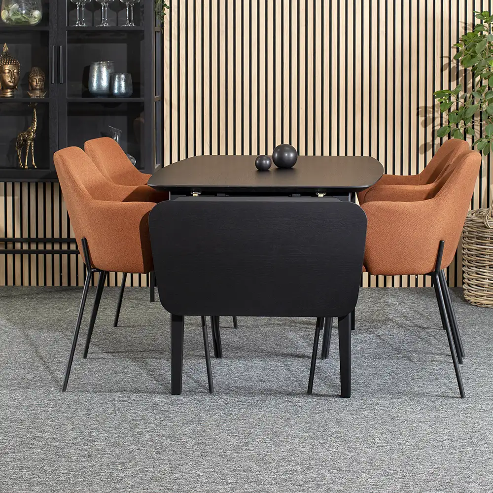 Ella Spisebord 125x85 med klaff svart