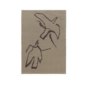 Vuelo Tea Towel - Elm Green/Coffee