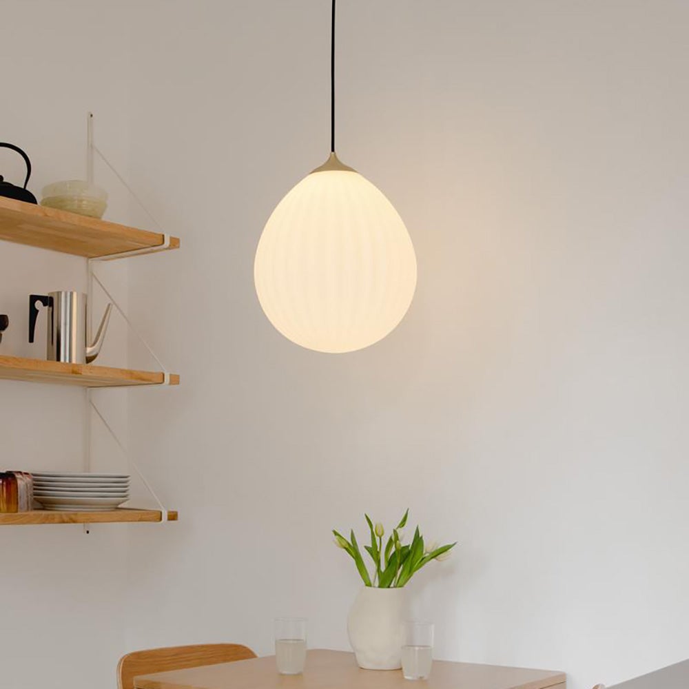 Around World lampeskjerm Ø35 cm White/Brushed Bras