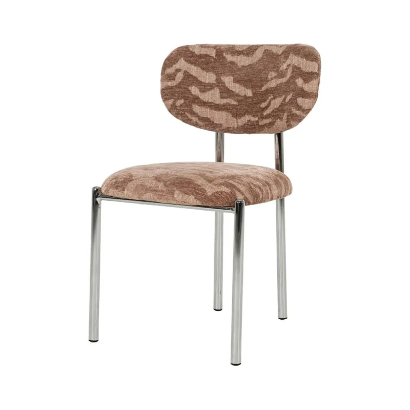 Saint Germain 51x57x81,5 cm Metall, Skum & Stoff Rosa