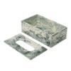 Mist Tissue Box - Emerald Off-white