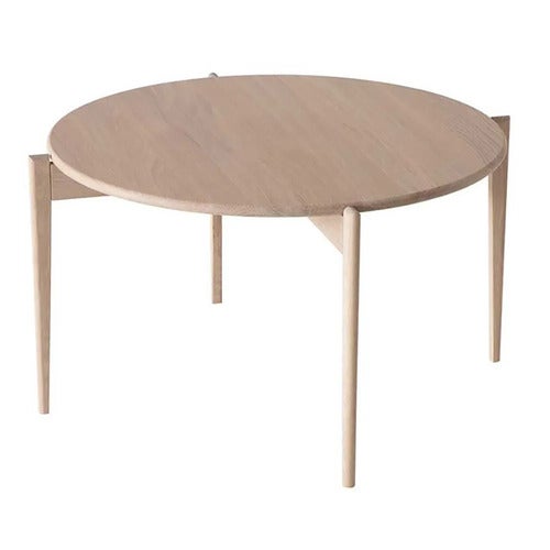 Tilia Sofabord Ø88 cm Hvitoljet eik