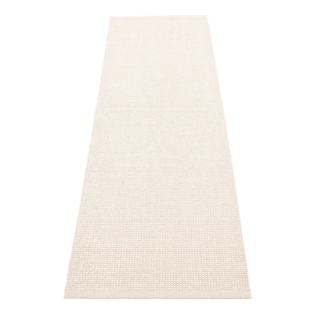 Emm teppe 70 x 240 cm Vanilla/White Metallic