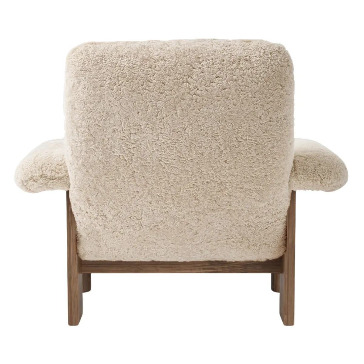 Brasilia loungestol valnøtt, Sheepskin Nevotex Nature