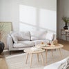 Corwin 2,5-seter sofa i stoff Rita Lys beige