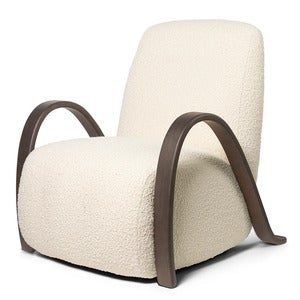 Buur Lenestol Nordic Bouclé - Dark St/Off-whit