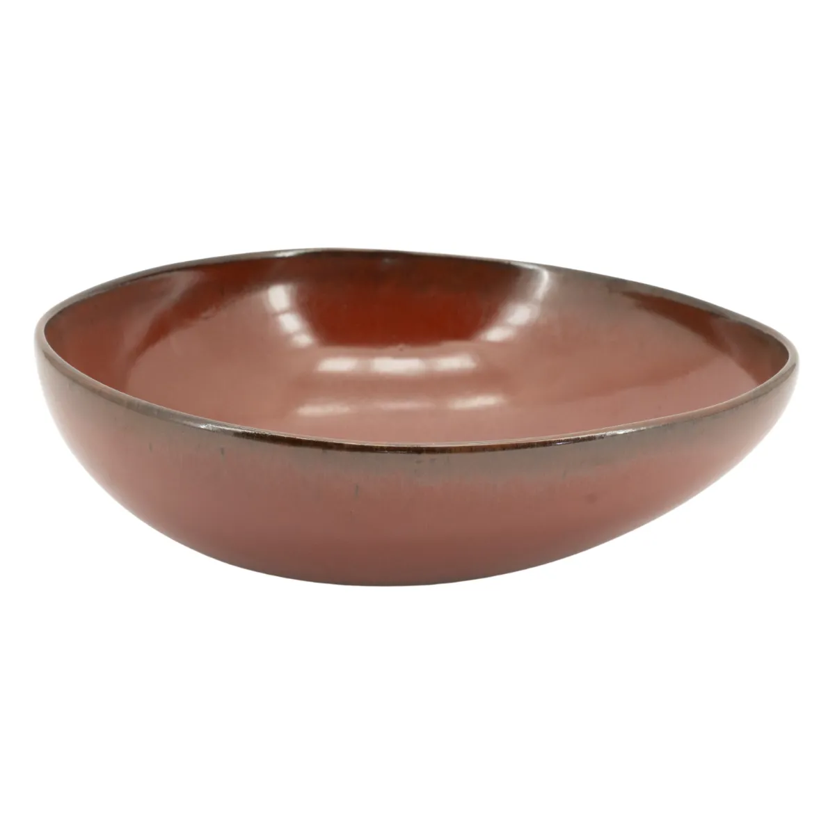 Nendo Skål 26,5x22,6x8 cm Leirtøy Brun