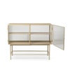 Haze Sideboard - Reeded glass - Cashmere