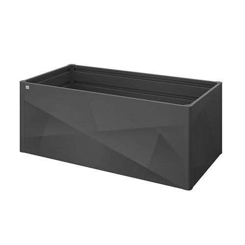 Dyrkningsseng 2 x 1 X-Design metallic mørkegrå