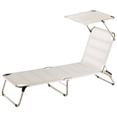 Amigo solseng top white aluminium/textilene 