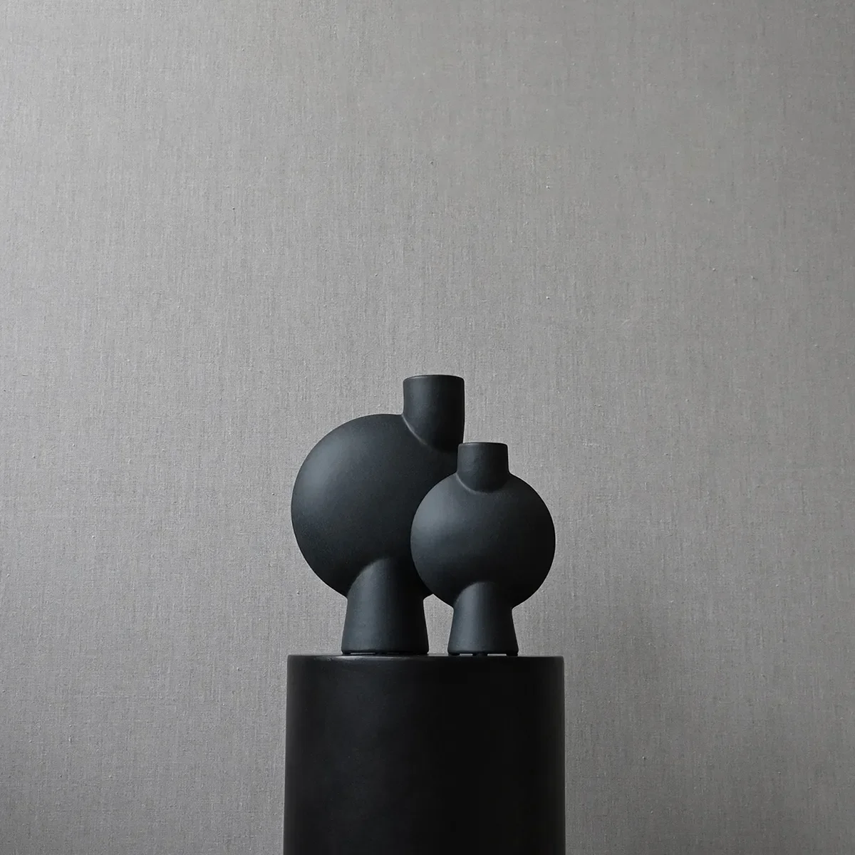Håndmalt vase Sphere Bubl Mini Black H19 cm