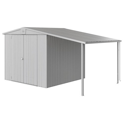 Europa sidetak Hageskur størrelse 45 metallic sølv Biohort