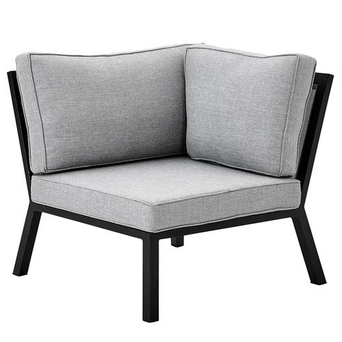 Belfort hjørnestykke inkludert puter Svart / Pearly grey