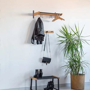 Cora hattehylle 59 cm Lakkert eik