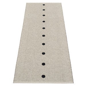 Peg teppe 70x200 cm black / linen