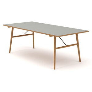 Hekla bord 208x95cm askegrå oljet eik