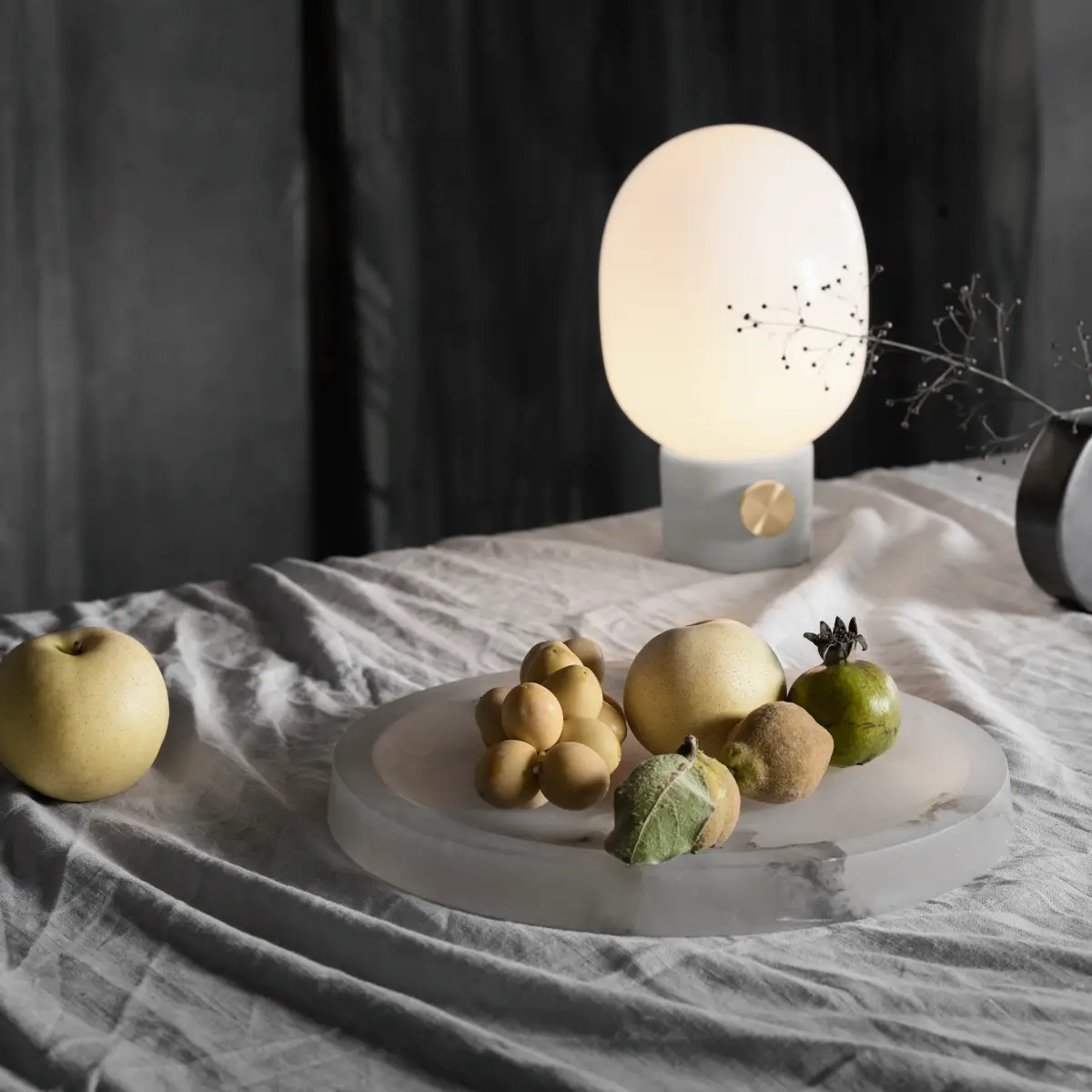 JWDA Bordlampe Betong Lysegrå Liten