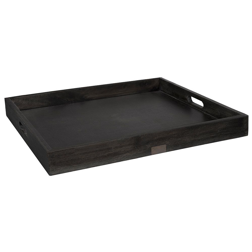 Serveringsbrett Kings Road 55 X 55 Cm Svart Tre