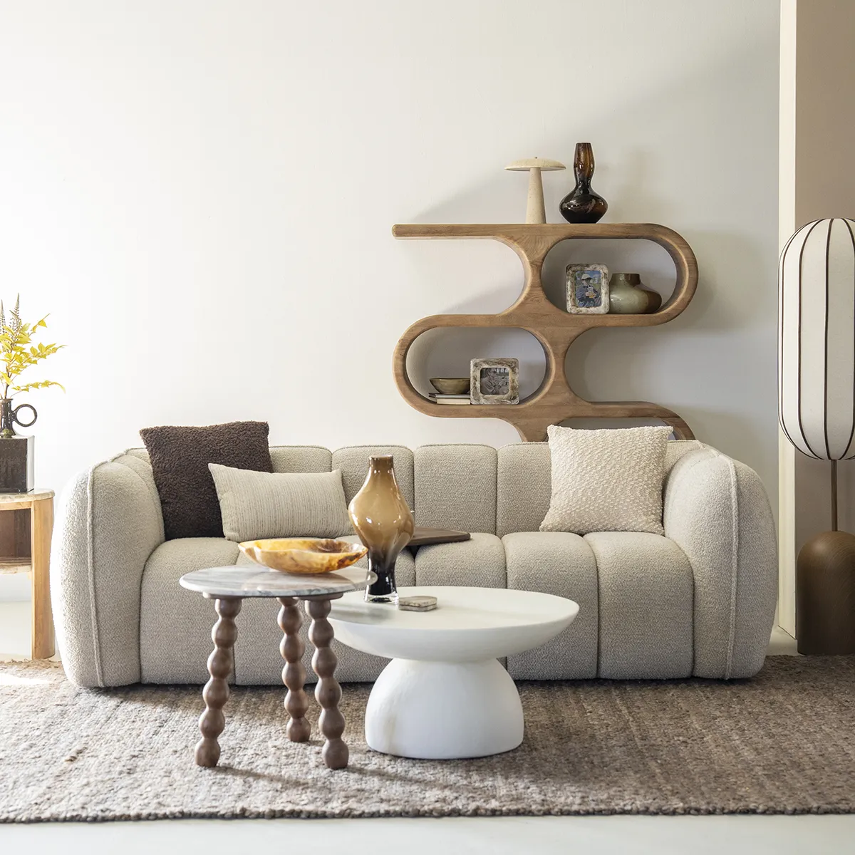 Sofa Cubetto (2,5-seter) Taupe