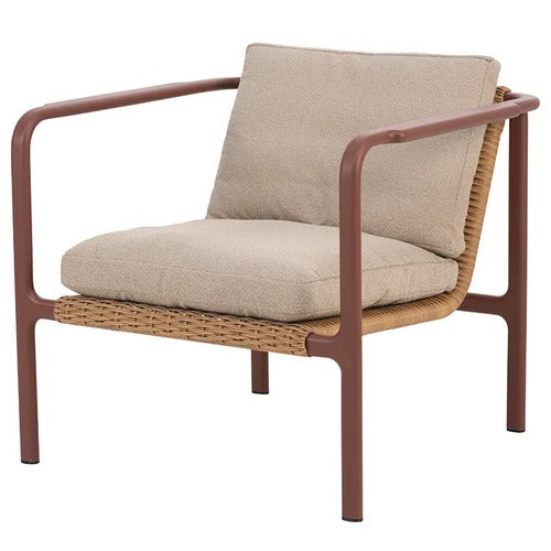 Motty lenestol Zin Red / Teddy Beige