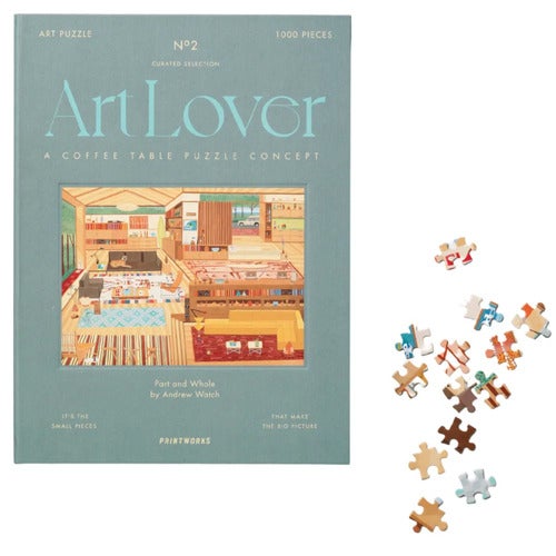  Art Lover Book Puzzle - Del og Hel, 1000 stk