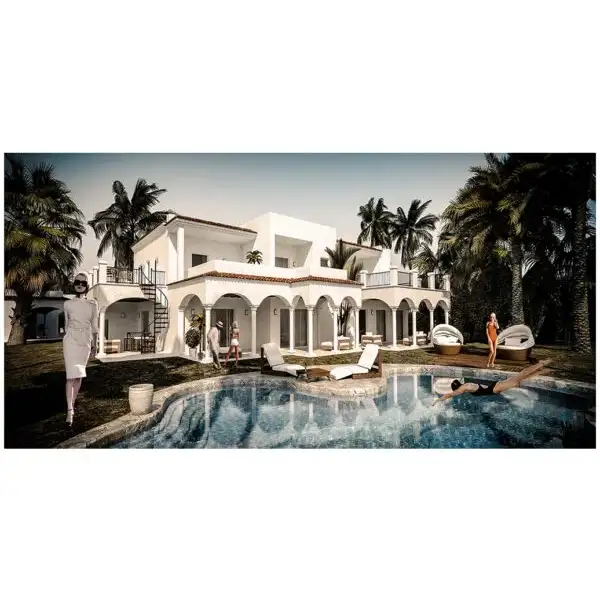 Veggdekor Afternoon in Palm Beach 180 x 75 cm Artwood