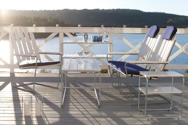 L105 avlastningsbord teak Grythyttan Stålmöbler