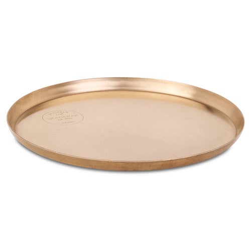 Edge plate 25 cm messing