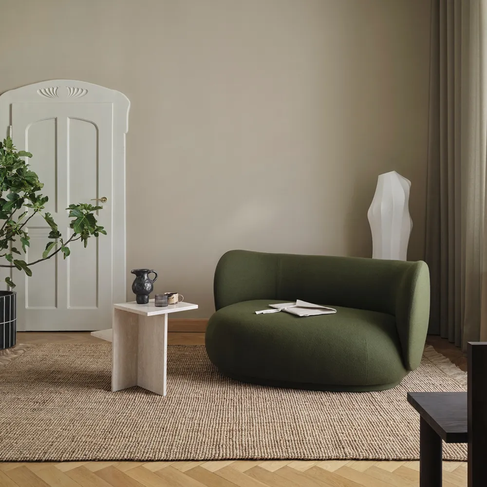 Distinct Side Table - Travertine