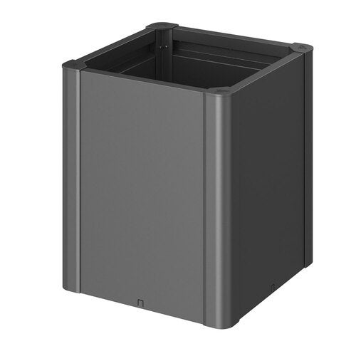 Belvedere plantebed midi str. 50 metallic mørkegrå Biohort