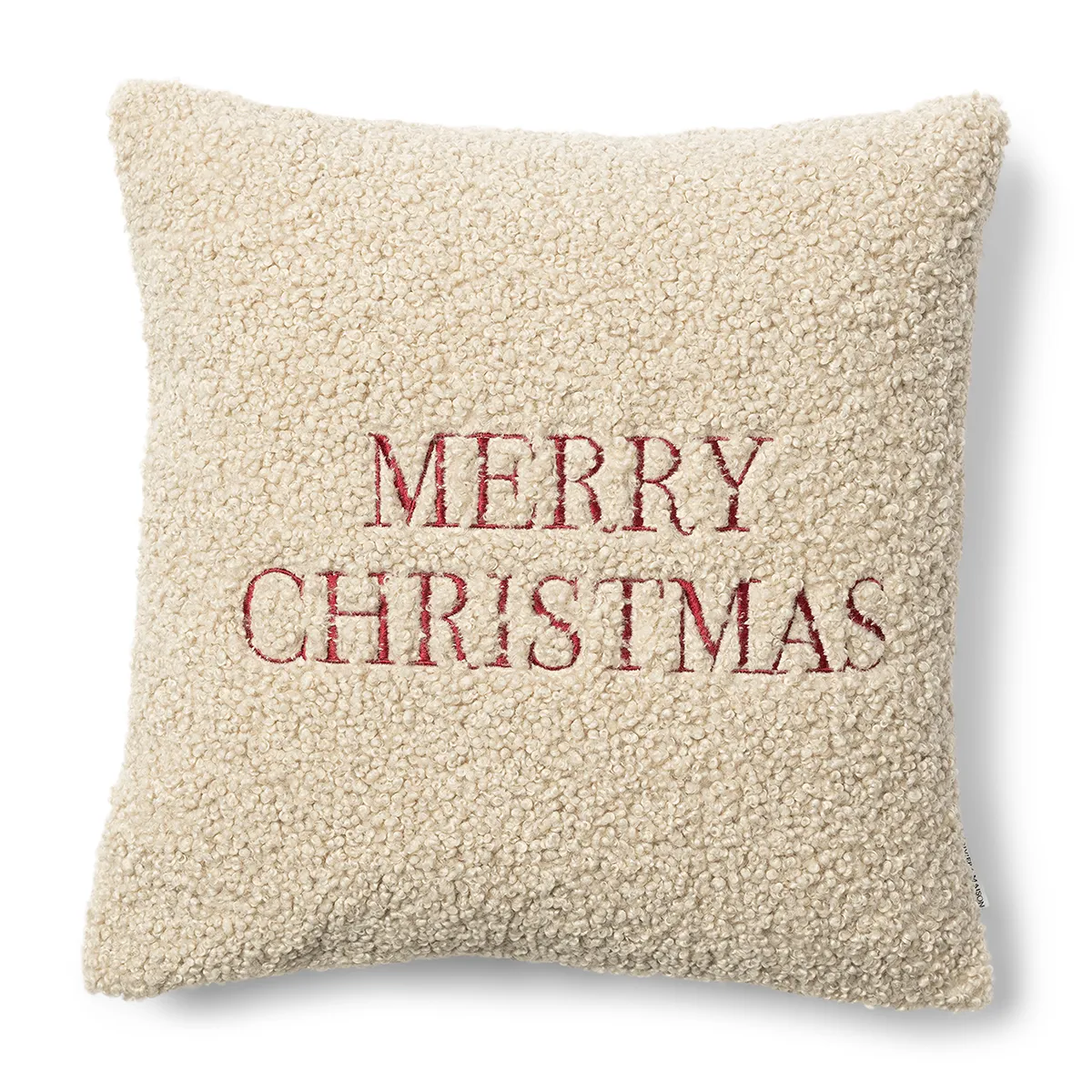 Riviera Maison, Putetrekk Merry Christmas Beige 50x50 cm