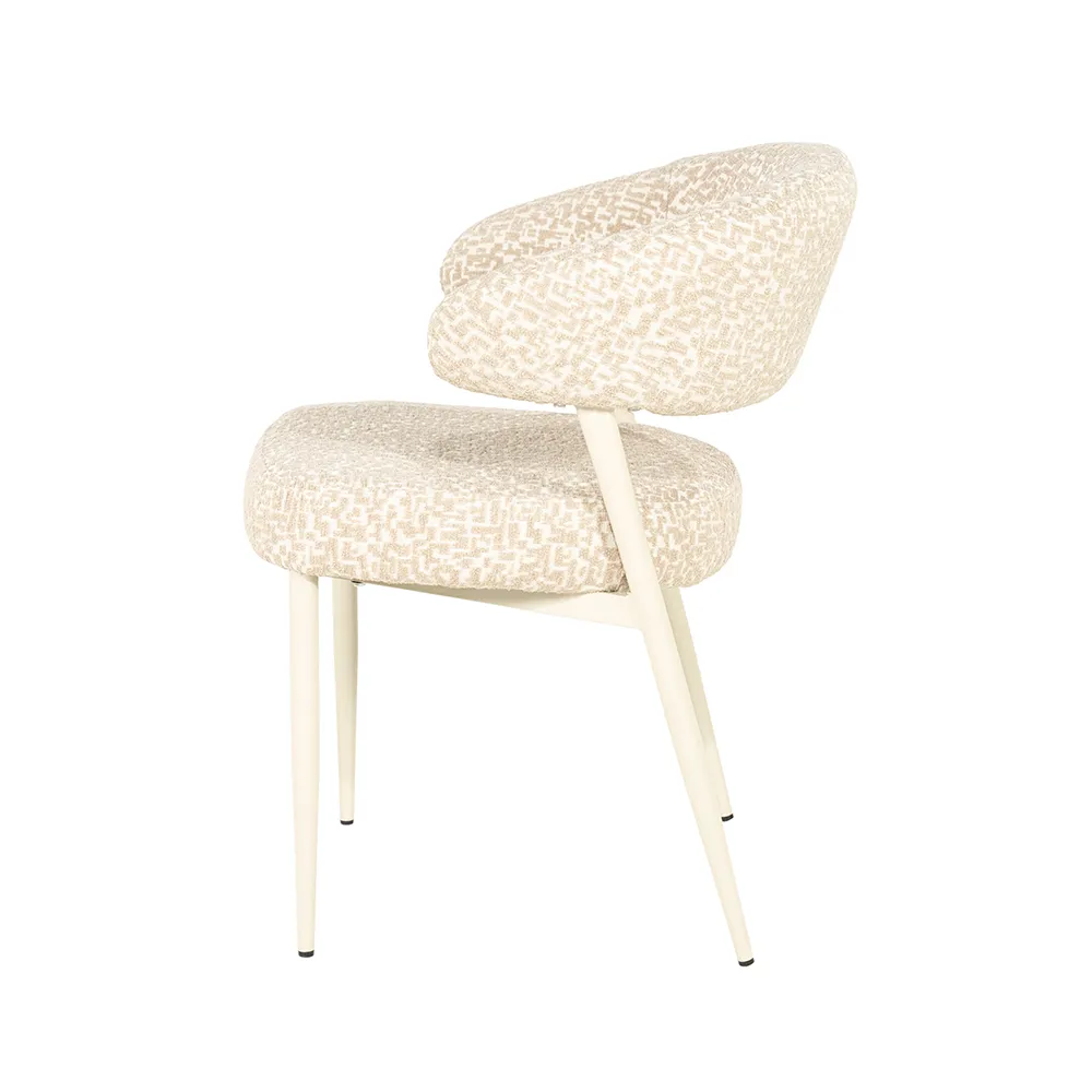 Spisestol Miso Taupe med armlener