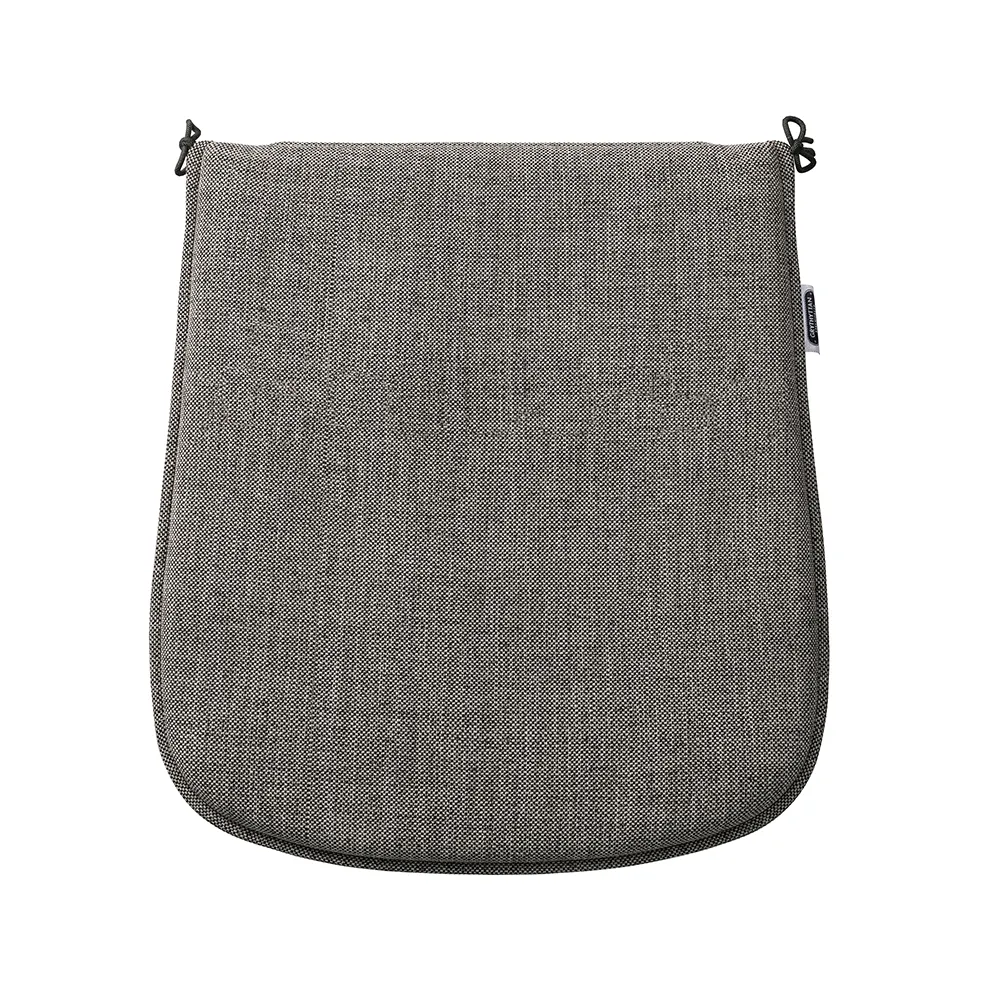 Pute til stol Libelle, svart melert, L 46,5 B 38/41 H 3 cm