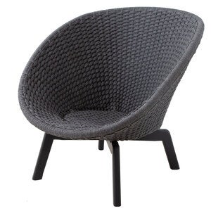 Peacock Loungestol Svart