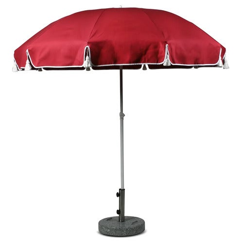 Parasoll 220 cm med dusker red 38