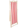 Dingla strandstol Rød/Hvit