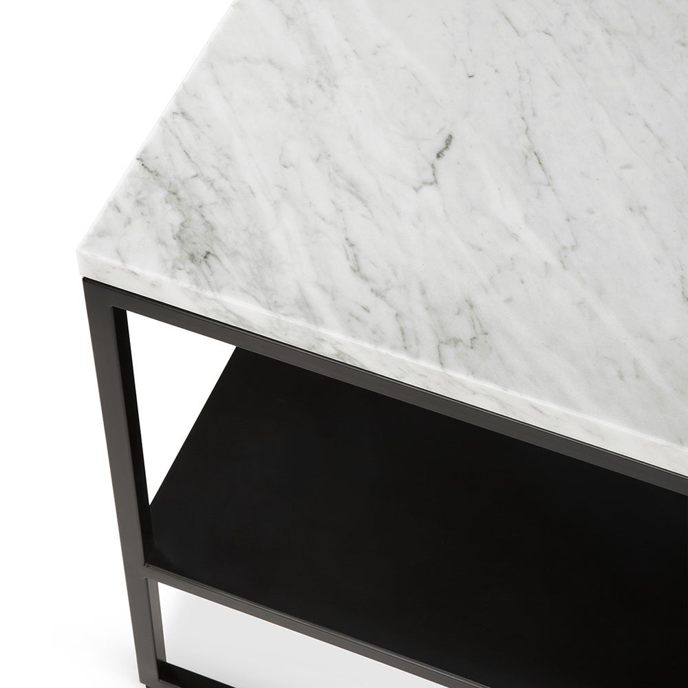 Stone Sidebord White Carrara
