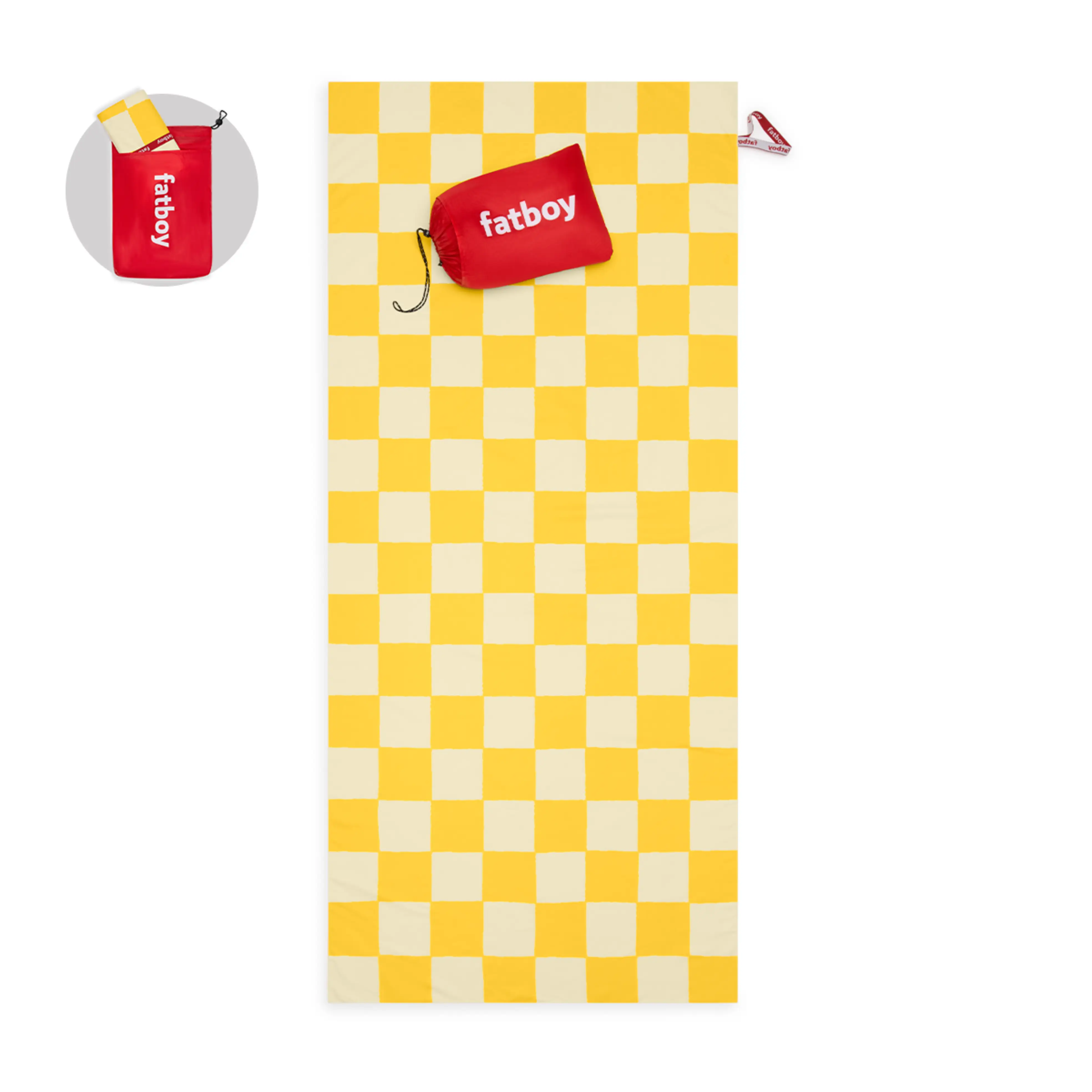 Beach baggy XL Hurtigtørkende håndkle chess corn