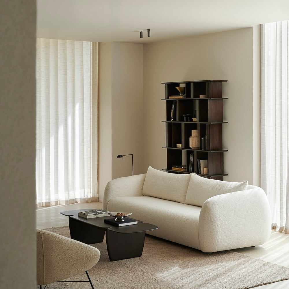 Contour sofa 3-seters kritt 244x107 cm