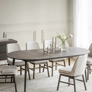 Tyler oval spisebord 170-210x705 cm brun eik