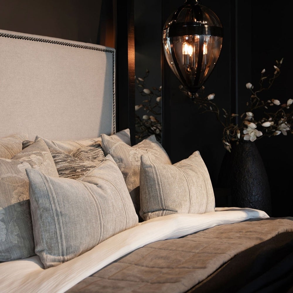 Serena Flower putetrekk 50x50 cm- Oyster