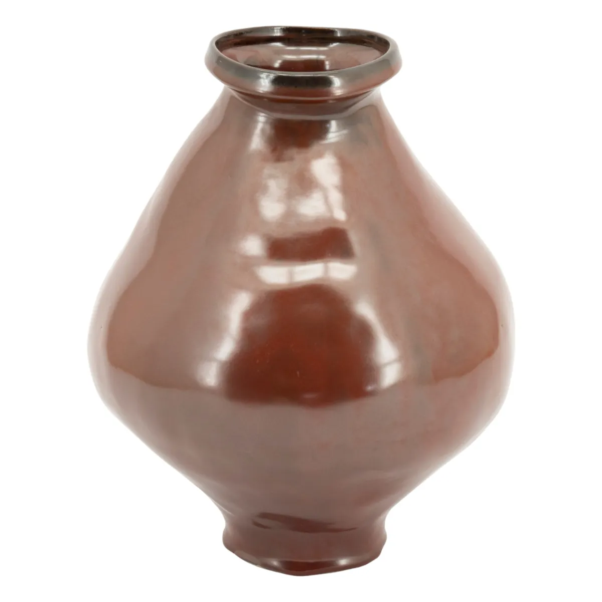 Nendo large Vase 25,3x25,3x33 cm Leirtøy Brun