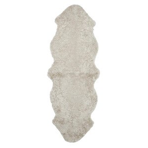 Curly Fårskinn dubbelt 60x180 cm Sand