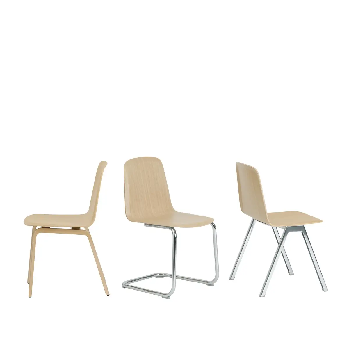 Brink-stol eik/krom