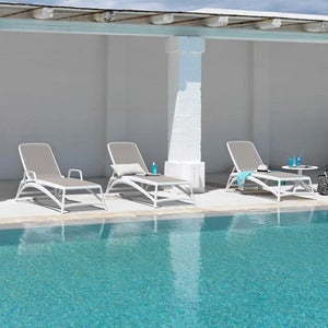 Atlantico solsäng White-Tortora